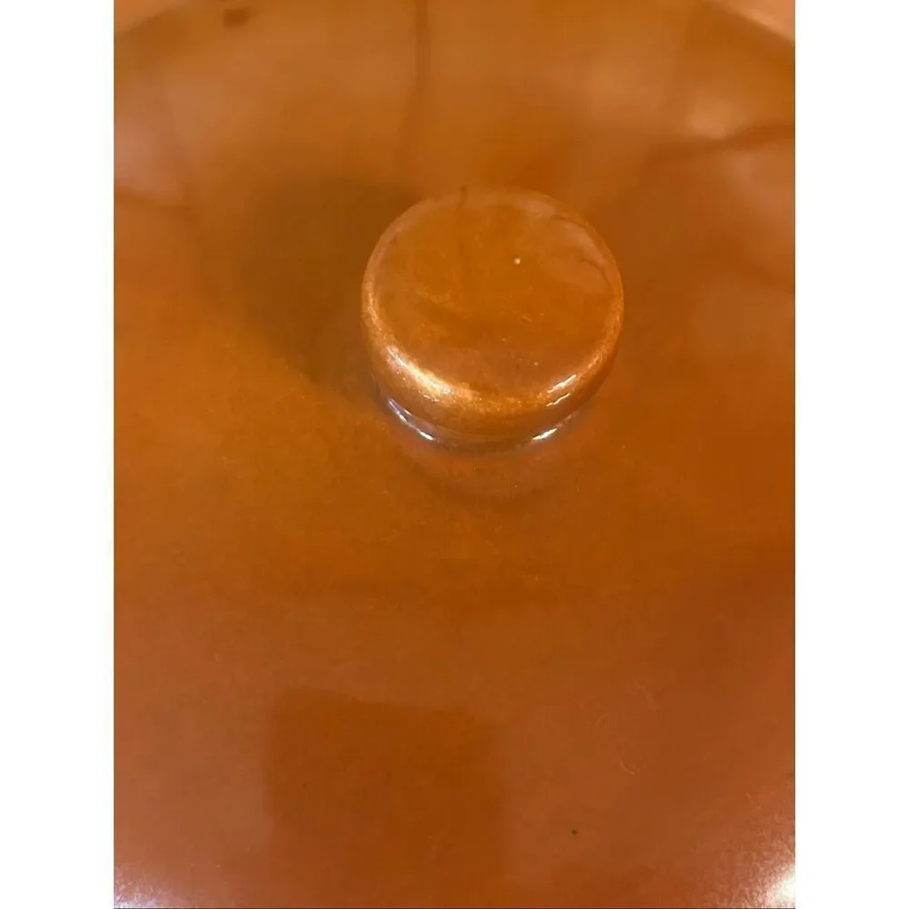 Vtg Red Wing Provincial Large Casserole Dish Handle Lid (5737)